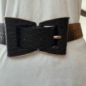 Leather Bow Belt